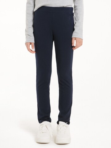 Tezenis Skinny Leggings in Blue: front