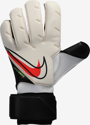 NIKE Athletic Gloves in White: front