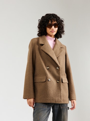 VERO MODA Between-Seasons Coat 'SALLY' in Brown