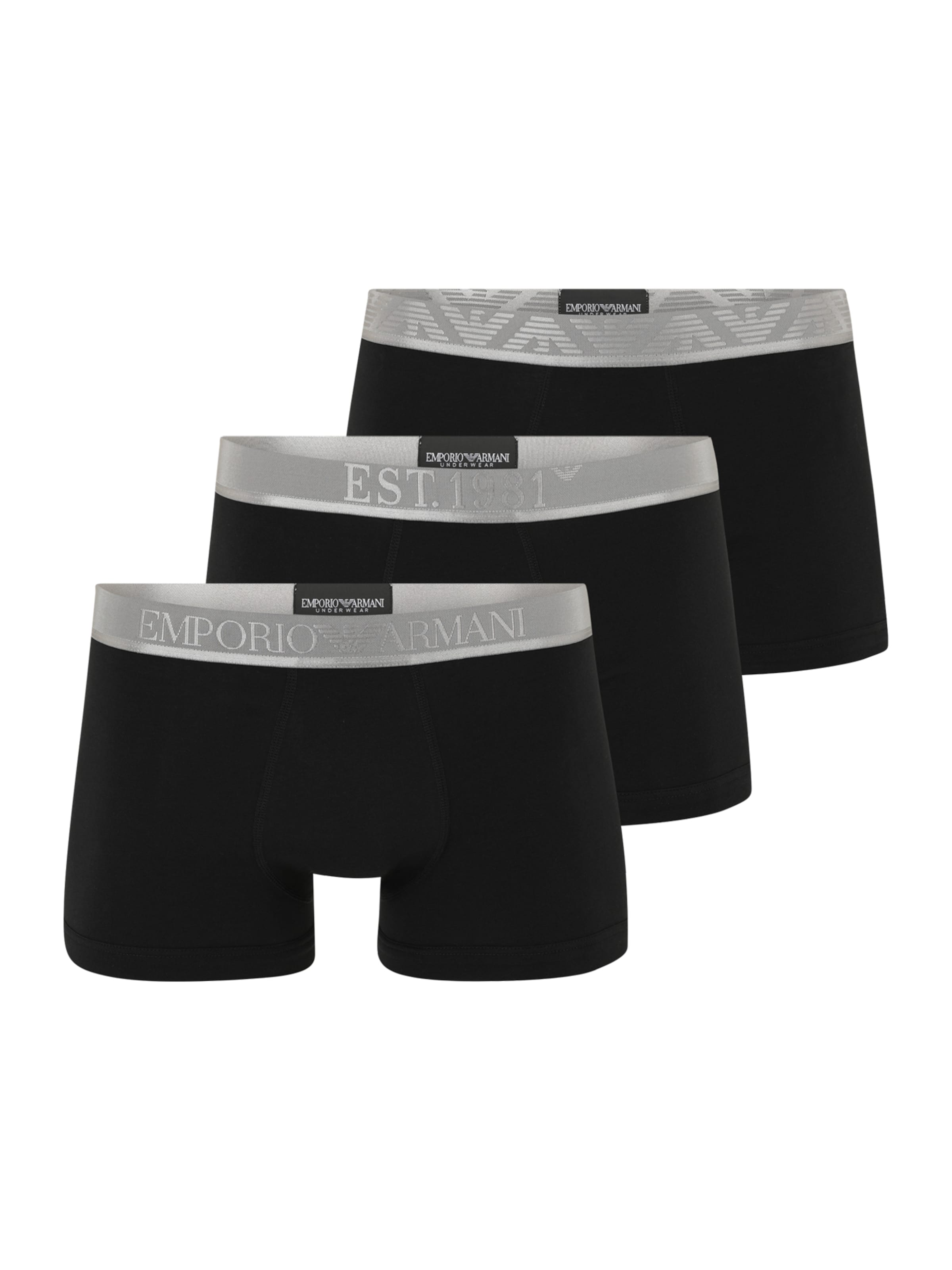 Emporio Armani Boxeralsók - fekete: elől