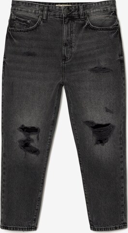 Pull&Bear Loosefit Jeans in Zwart: voorkant