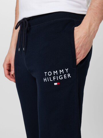 Tapered Pantaloni de pijama de la Tommy Hilfiger Underwear pe albastru