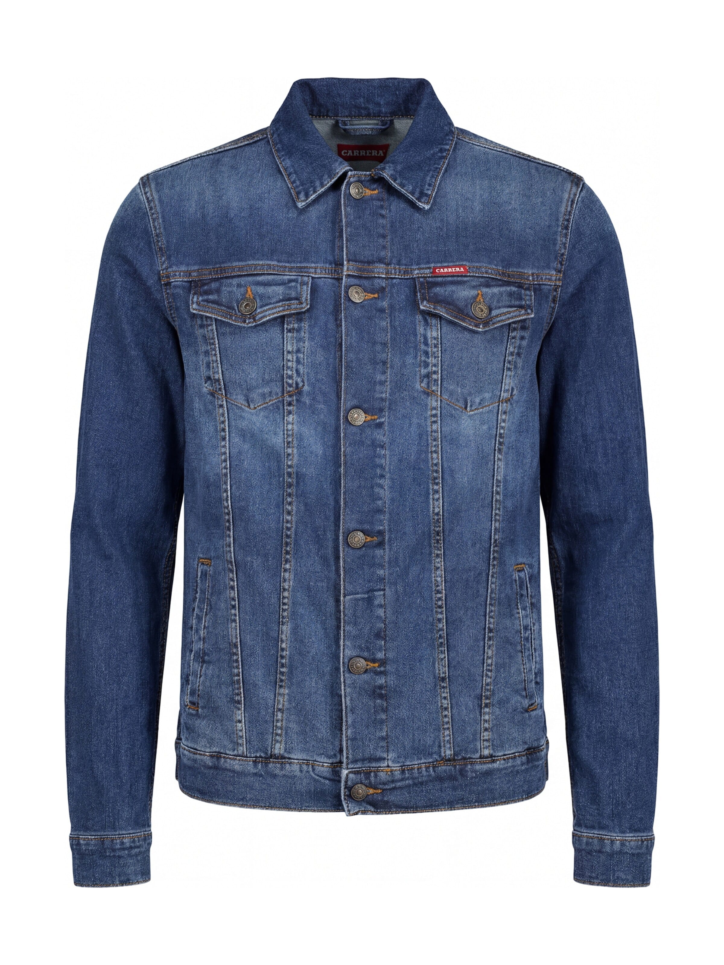 Carrera Jeans Between-Season Jacket 'Trucker' in XXXL in Blue denim, Item view