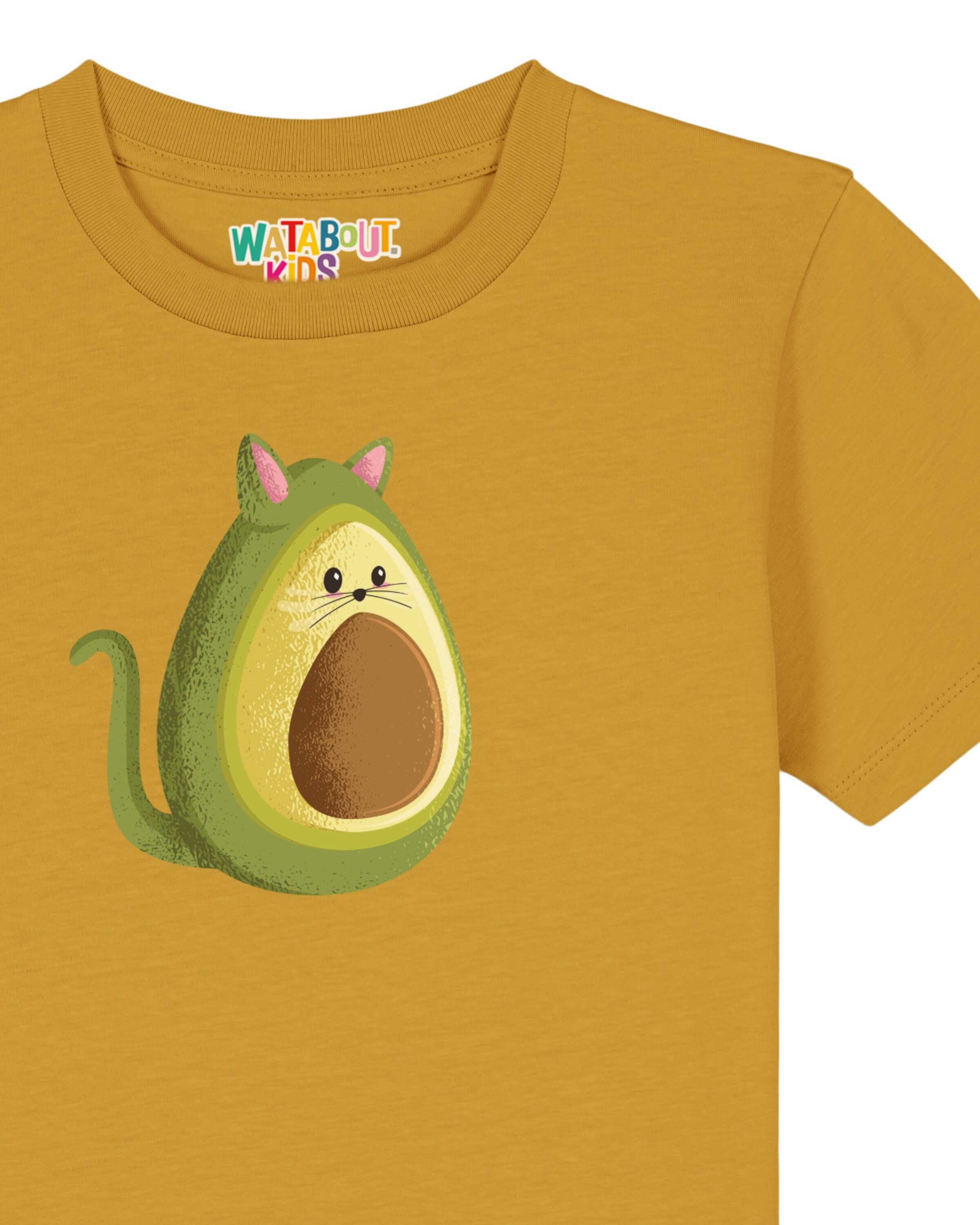 Maglietta 'Avocato' di watabout.kids in giallo