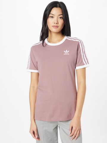 ADIDAS ORIGINALS T-shirt 'Adicolor Classics 3-Stripes' i lila: framsida