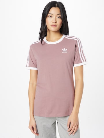 ADIDAS ORIGINALS Koszulka 'Adicolor Classics 3-Stripes' w kolorze fioletowy: przód