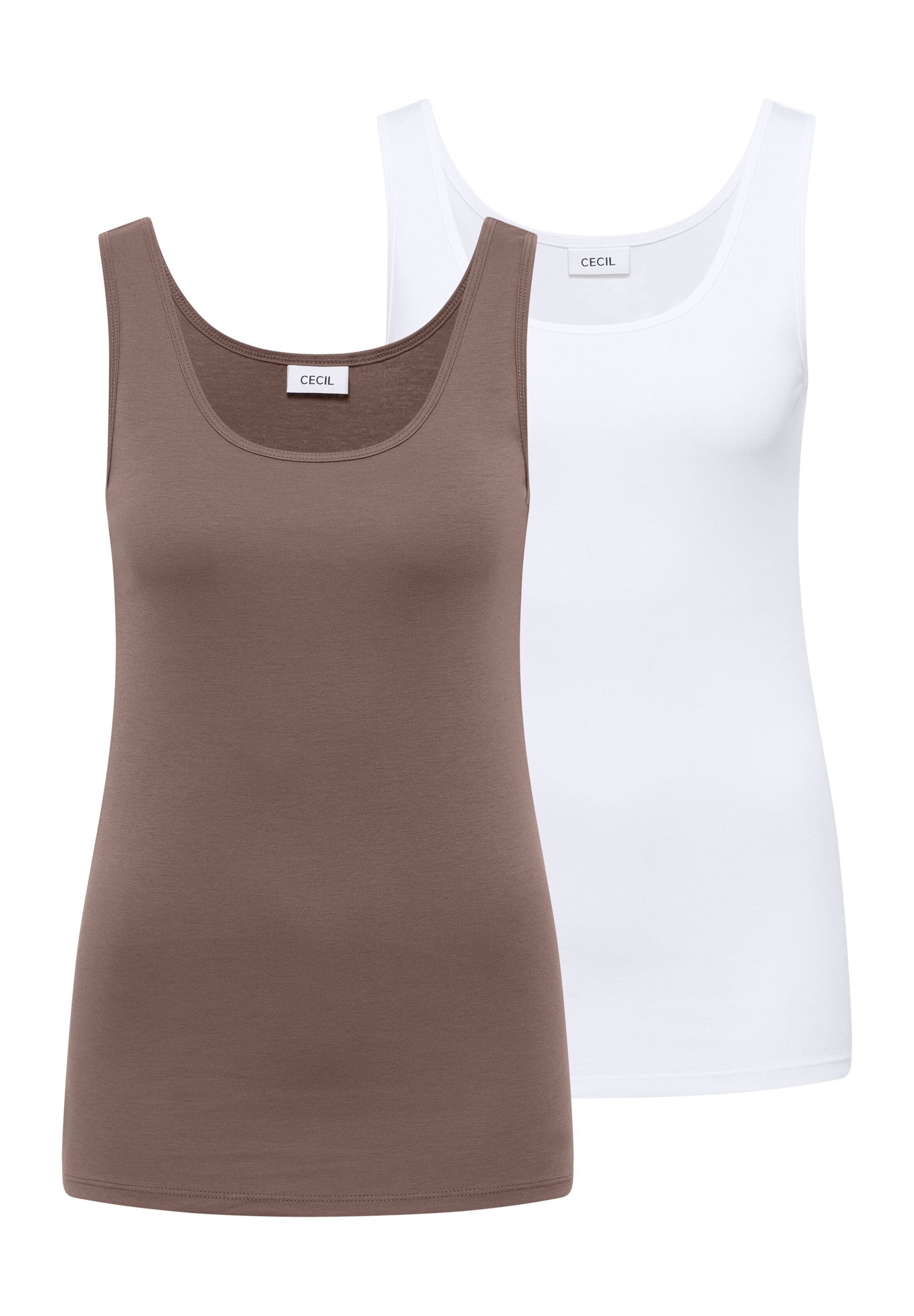 CECIL Top in Grau: Vorderseite