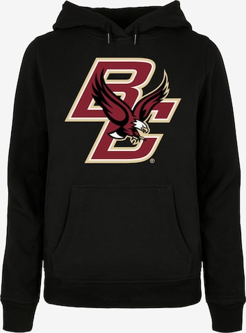 Sweat-shirt 'Boston College - Eagles' Merchcode en noir : devant