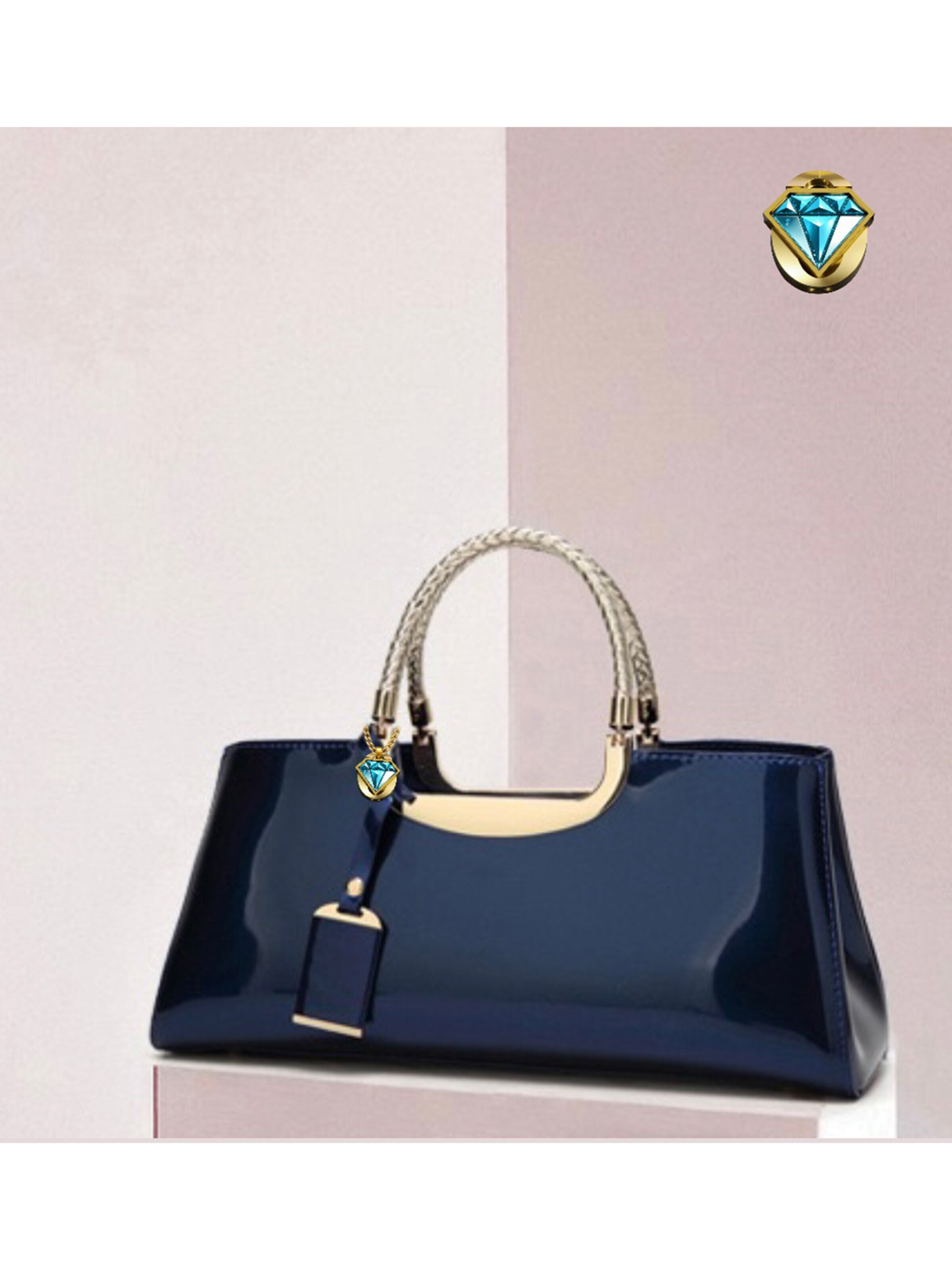 Elegon Handbag 'Model Qatar' in Blue