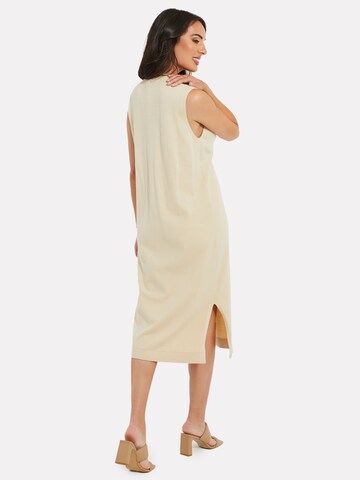 Threadbare Dress 'Melman' in Beige