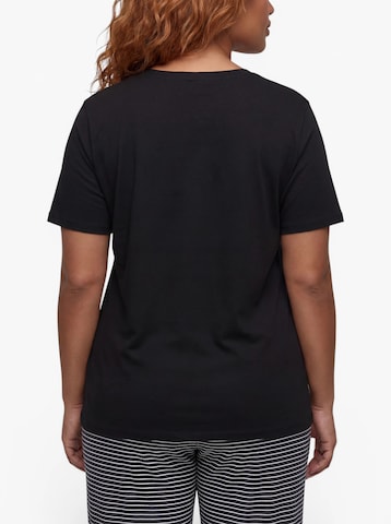 Tricou 'CARHUNTER' de la ONLY Carmakoma pe negru