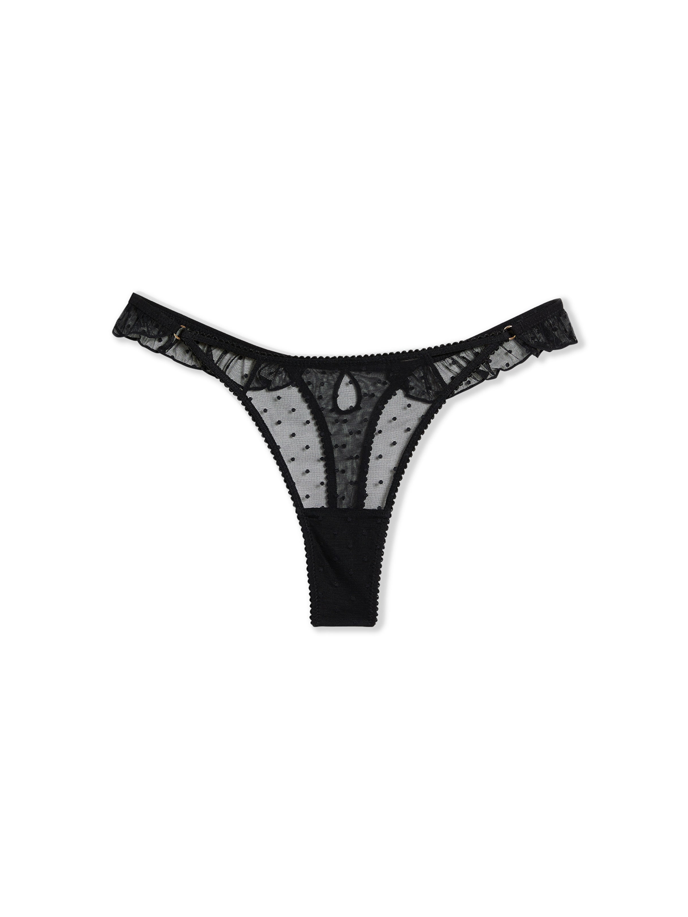 ETAM String in Schwarz: Vorderseite