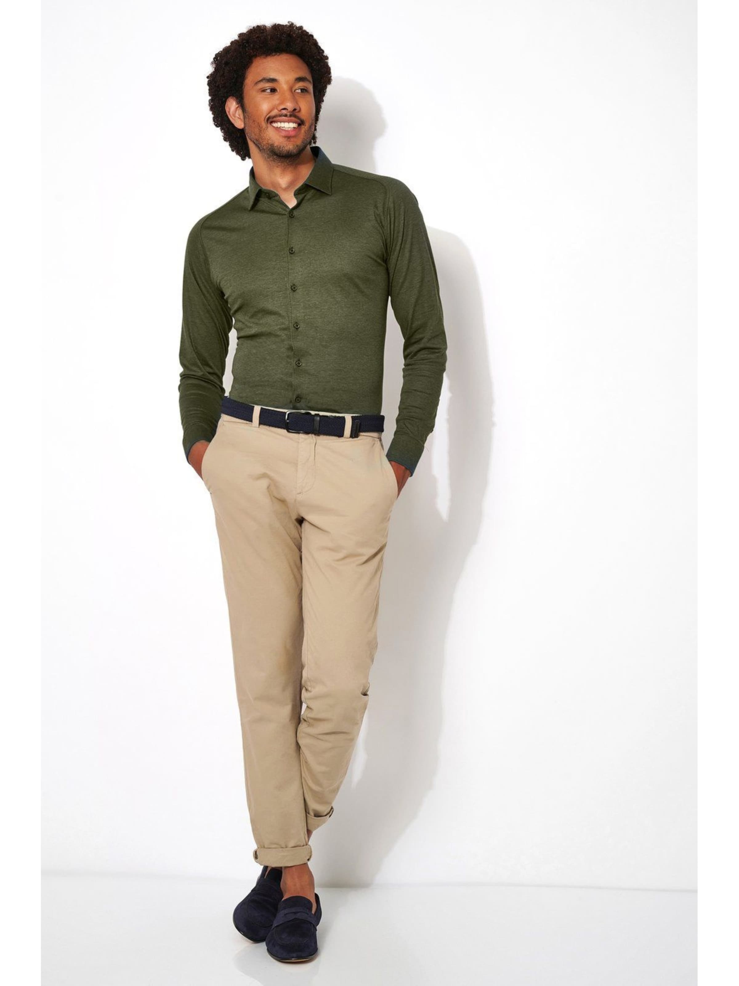 DESOTO Slim fit Overhemd 'Kent' in Groen