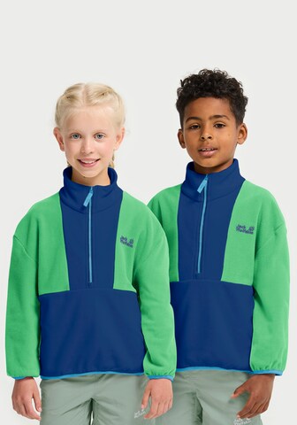 JACK WOLFSKIN Athletic Sweater in Blue: front