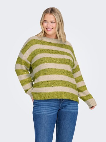 Pull-over 'CARDundee' ONLY Carmakoma en beige : devant