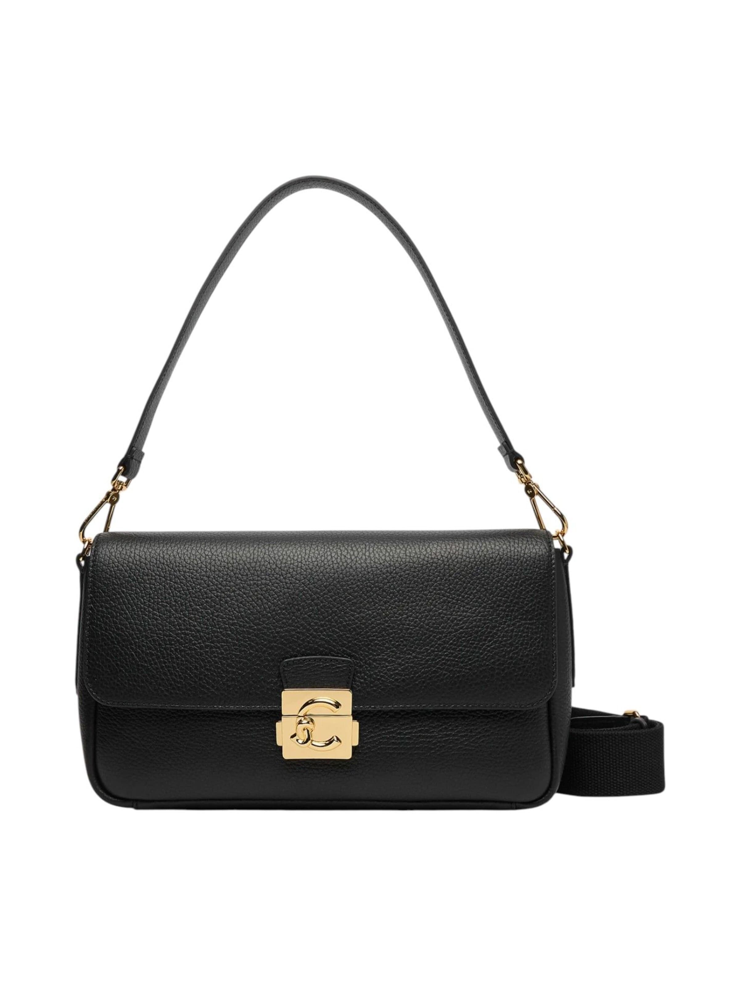 Coccinelle Handbag 'Handbag Grained Leather' in Black: front