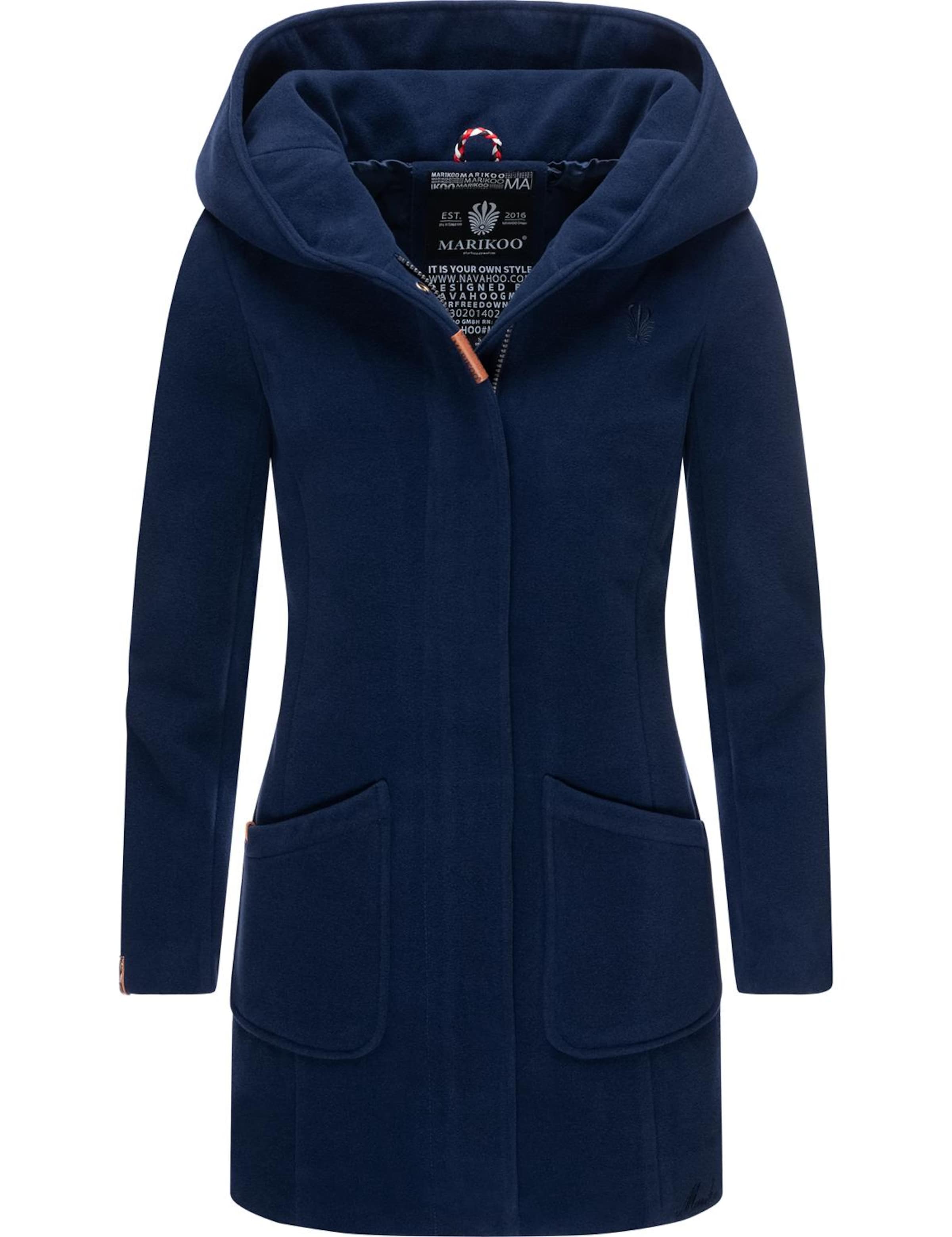 MARIKOO Kevad-sügismantel 'Maikoo', värv sinine: eest vaates