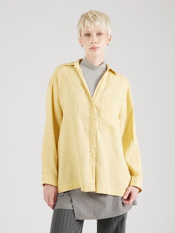 Camicia da donna di UNITED COLORS OF BENETTON in giallo: frontale