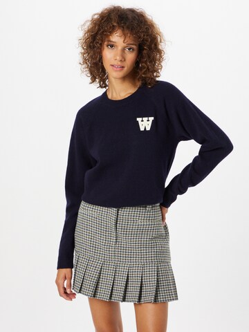 WOOD WOOD Pullover 'Asta' in Blau: Vorderseite