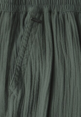 STREET ONE Wide Leg Hose in Grün