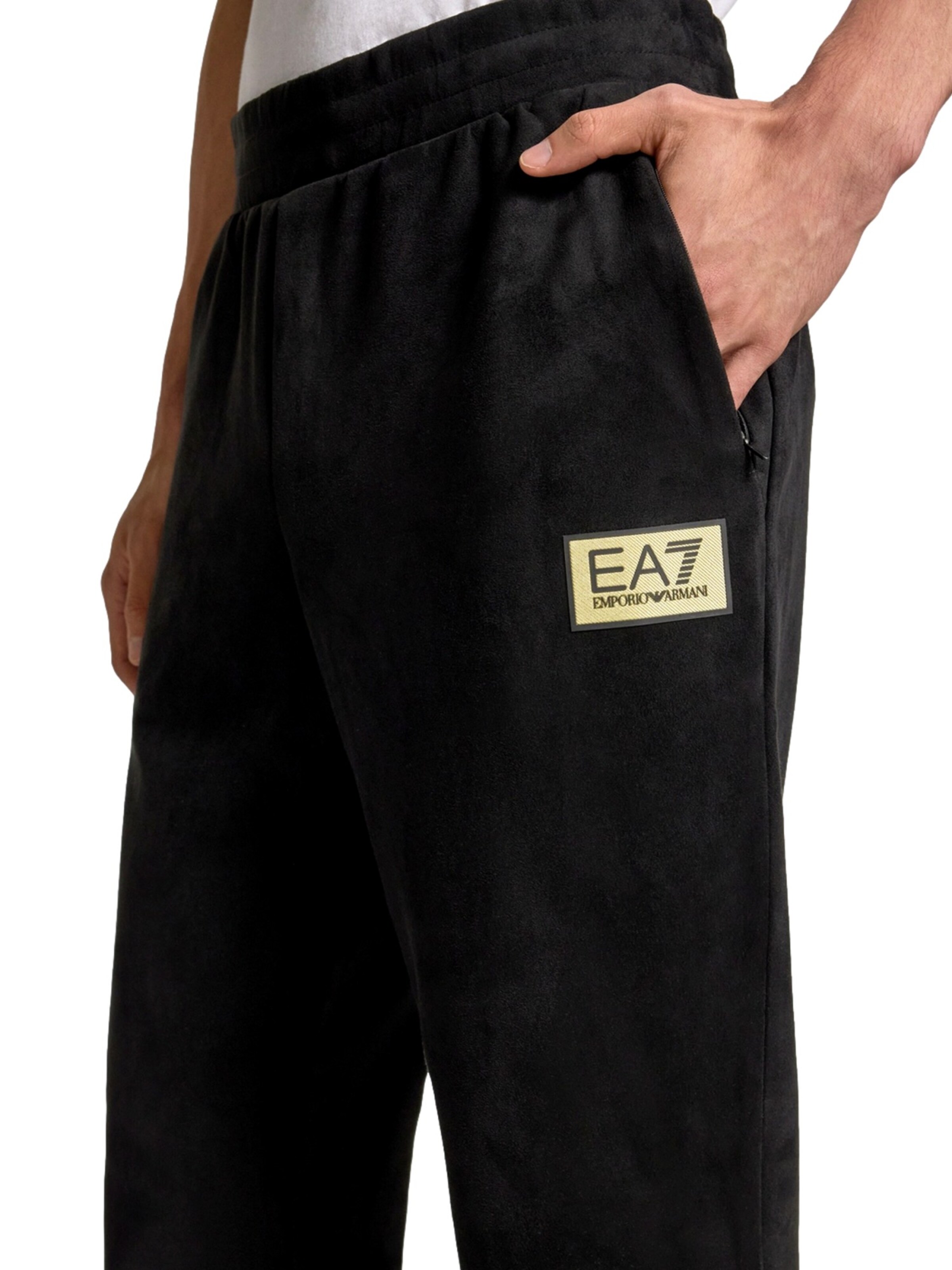 EA7 Emporio Armani Slim fit Trousers in Black