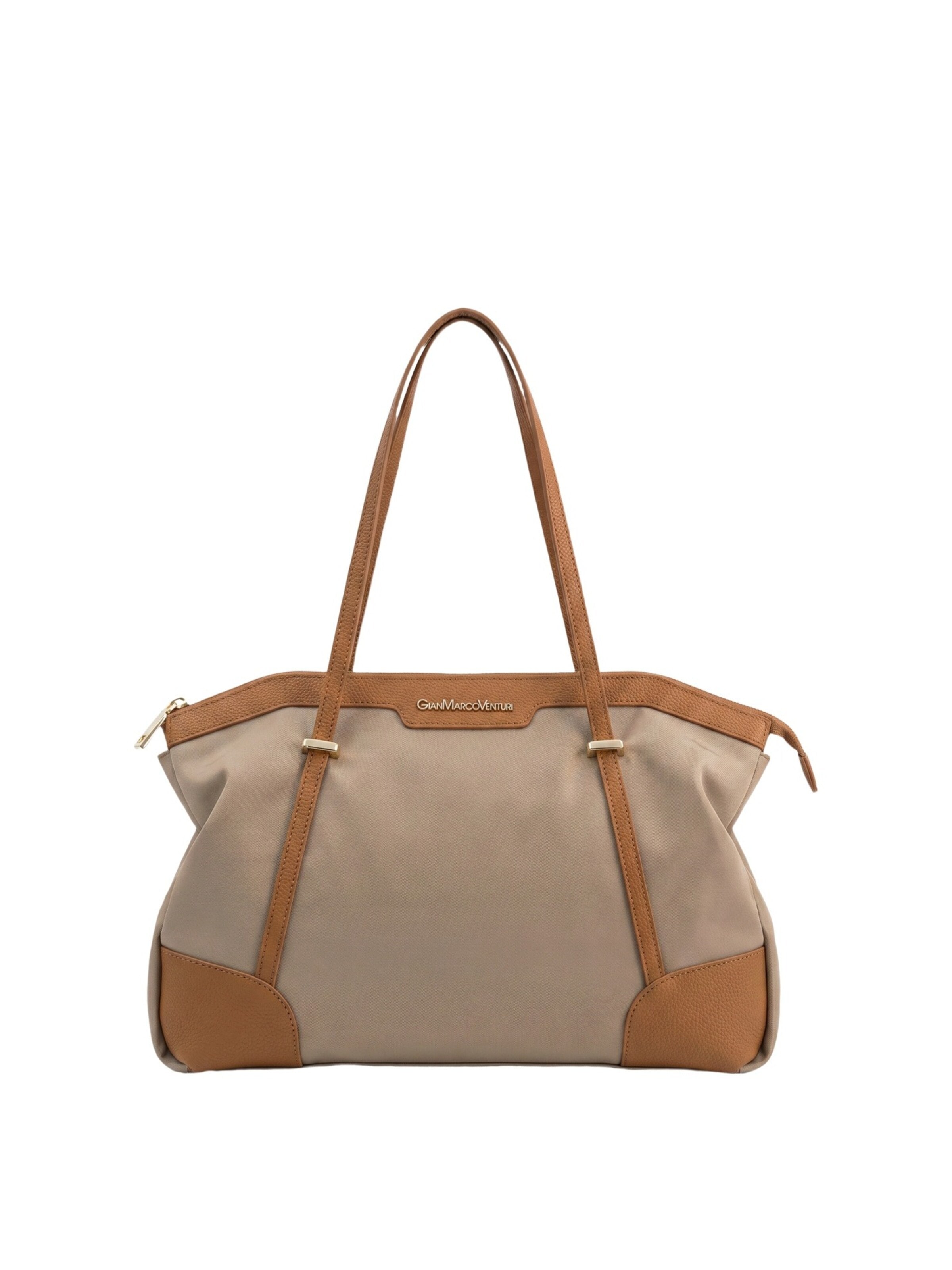 Borsa a spalla di GianMarco Venturi in beige