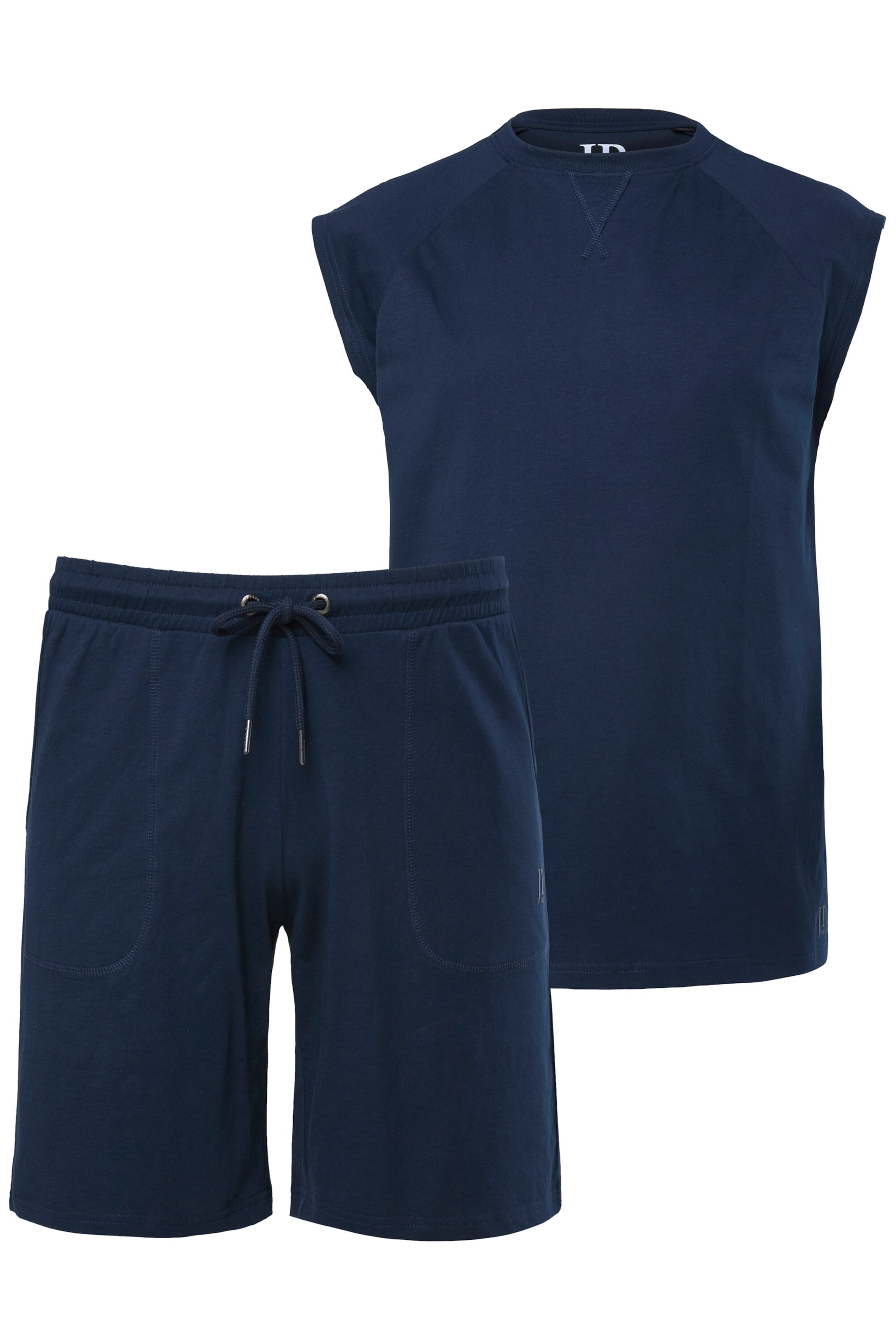 JP1880 Pyjama lang in Blauw: voorkant