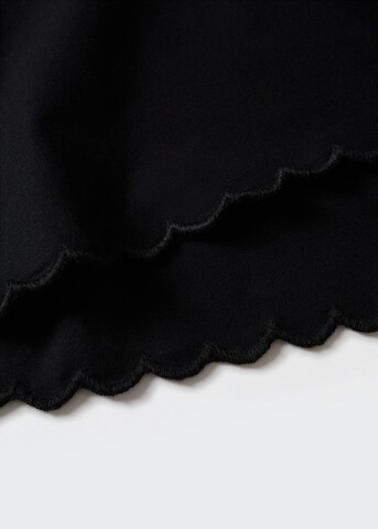 MANGO Spódnica 'Almond' w kolorze czarny