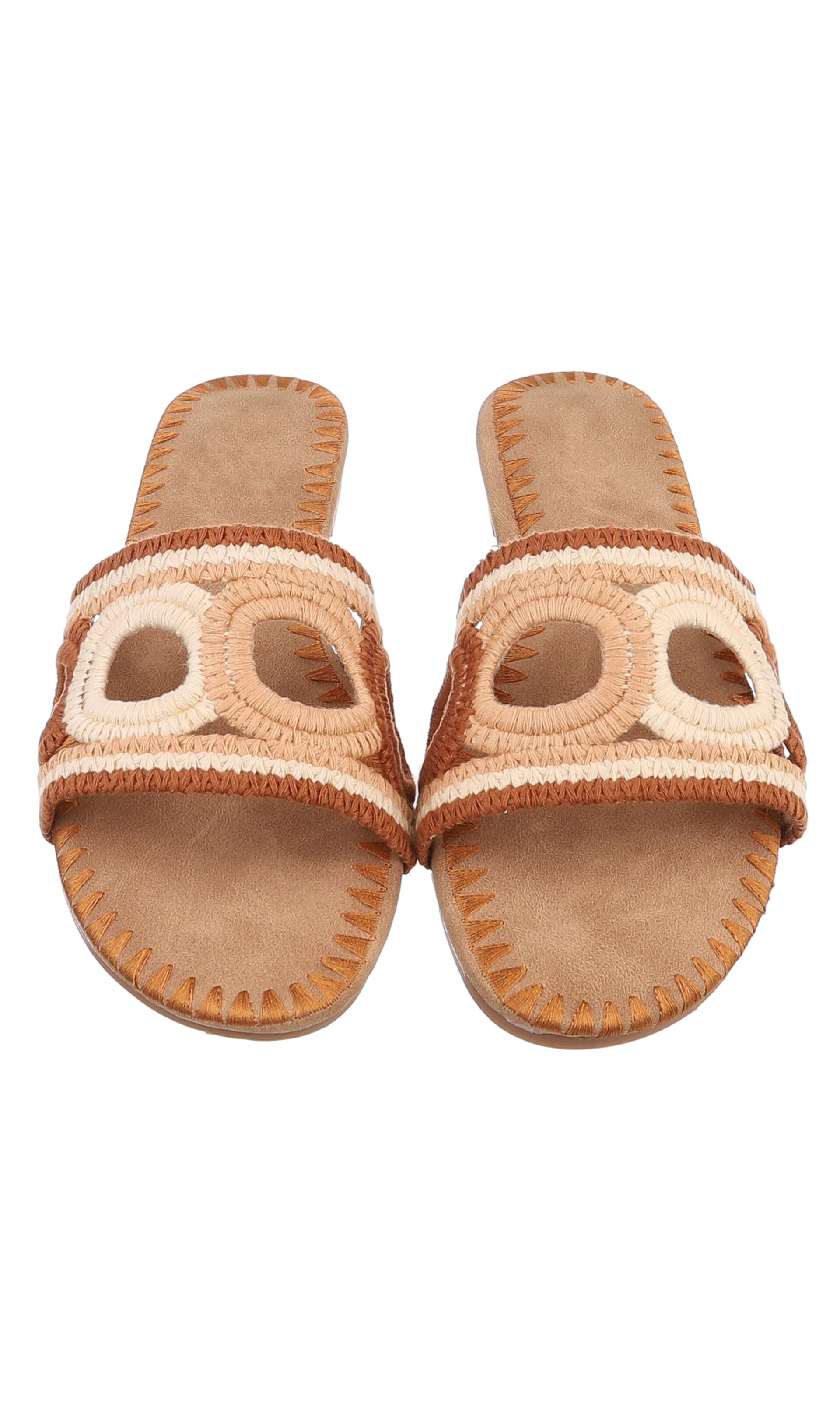 Ital-Design Pantolette in Braun