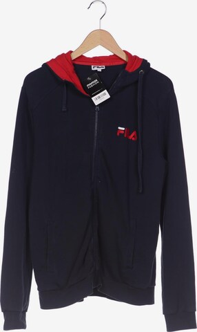 FILA Sweatshirt & Zip-Up Hoodie in XL in Blue: front