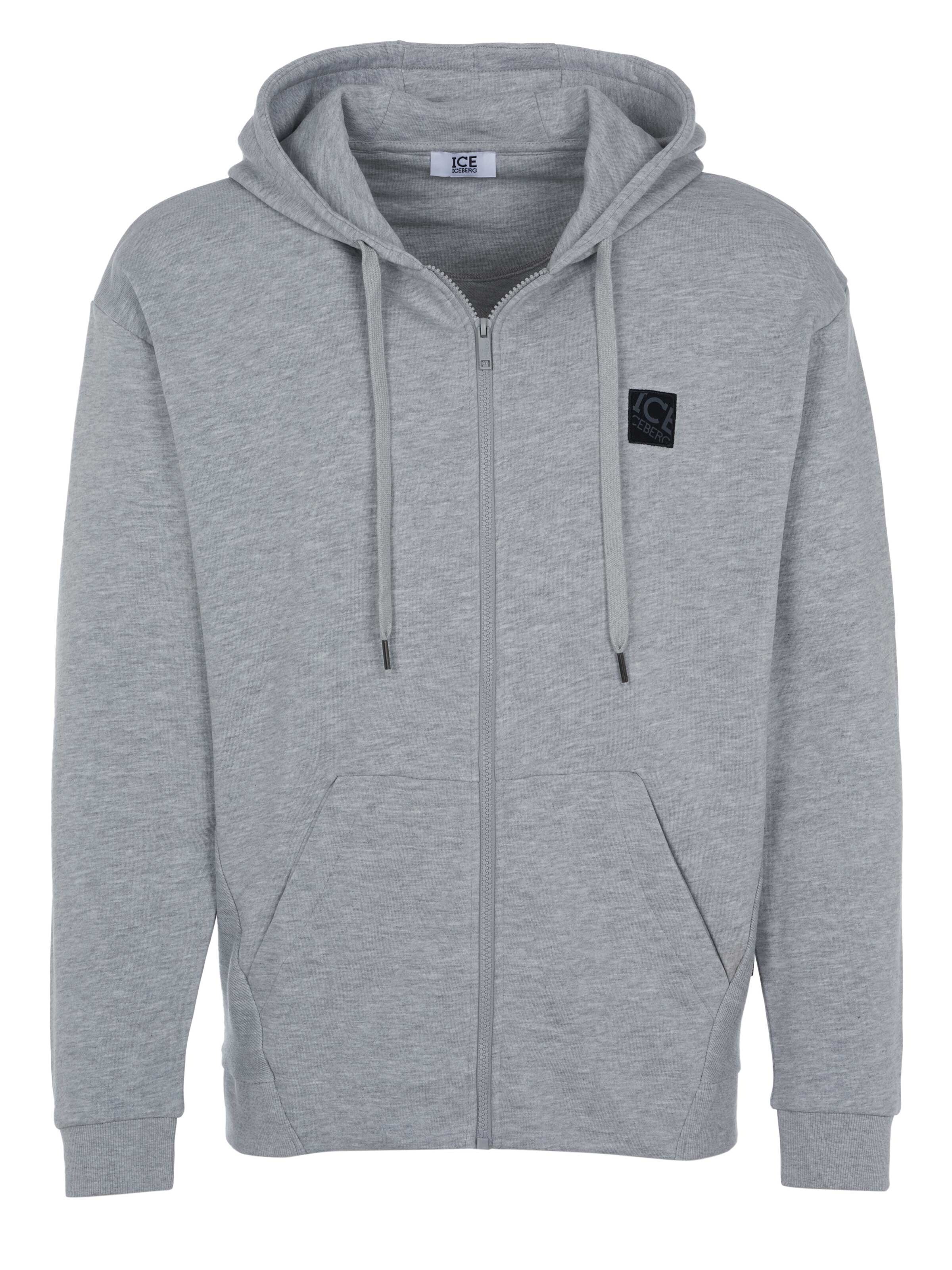 Giacca di felpa 'Iceberg Pullover' di ICEBERG in grigio: frontale