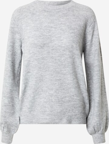 PIECES Sweater 'Perla' in Grey: front