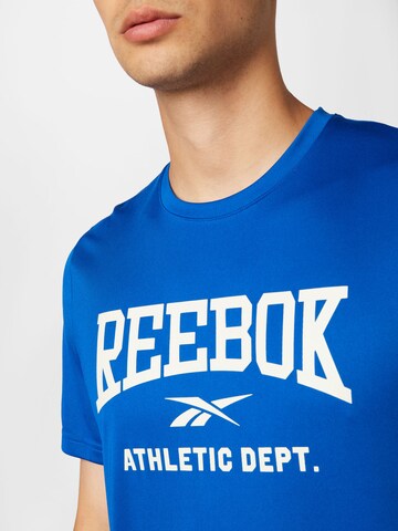 Reebok Функционална тениска в синьо