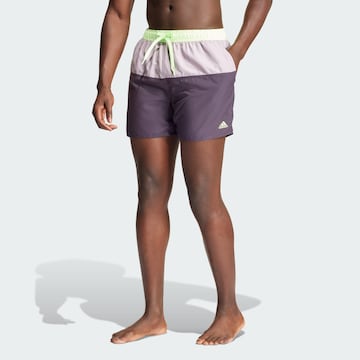 ADIDAS PERFORMANCE Athletic Swim Trunks 'CLX' in Purple: front