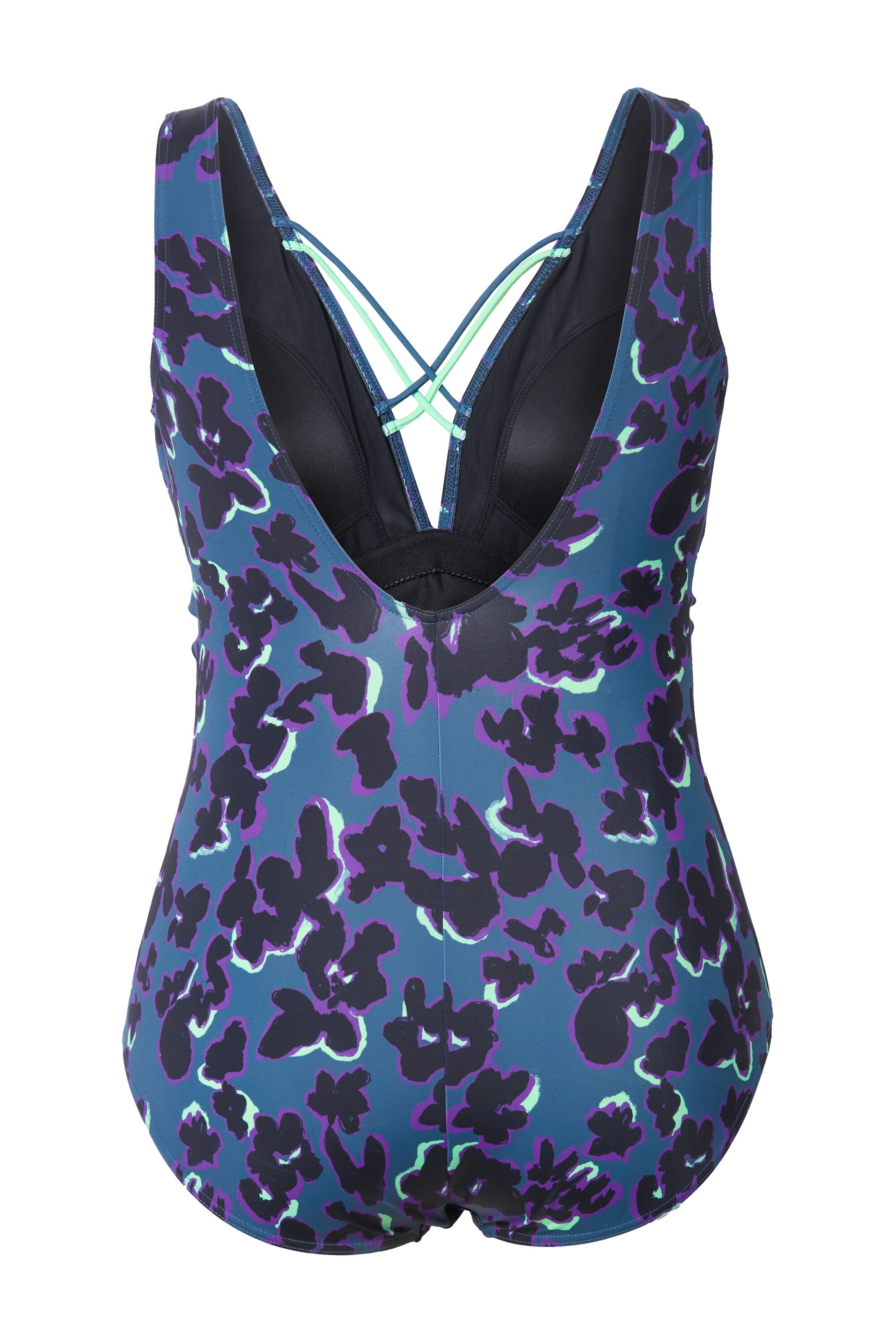 Ulla Popken Badpak in Blauw