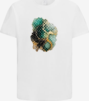 HUSKSWARE Shirt 'Grafik' in Weiß: Vorderseite