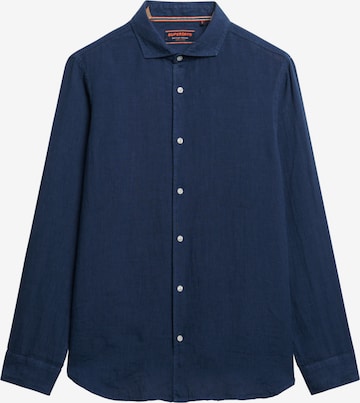 Superdry Button Up Shirt in Blue: front