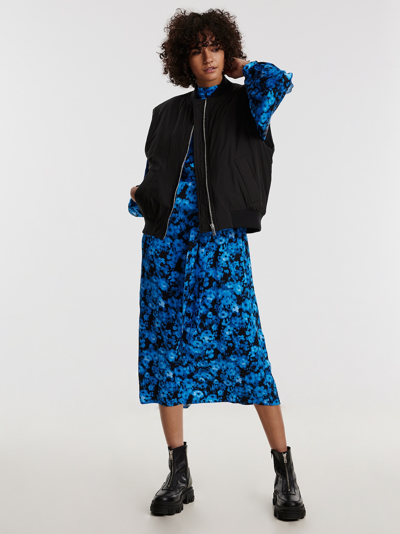 EDITED Jurk 'Kalypso' Blauw