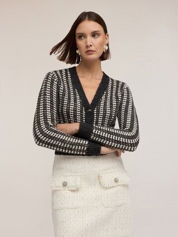 MOTIVI Knit cardigan in Black: front
