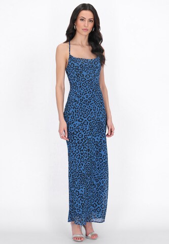 faina Jurk in Blauw: voorkant