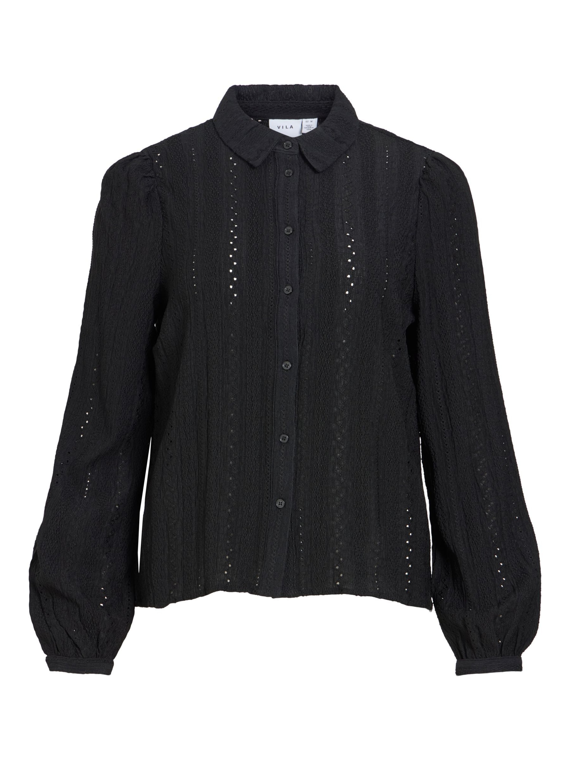 VILA - Blusa 'ZANIA' en negro: frente