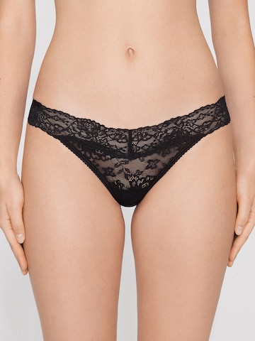 Tezenis Thong in Black: front