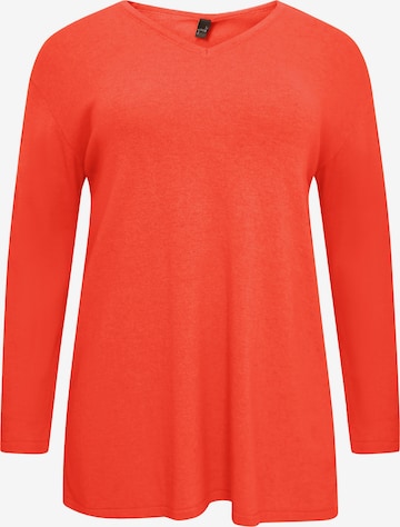 Pull-over YOEK en orange : devant