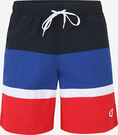 Champion Authentic Athletic Apparel Shorts de bain en bleu / marine / rouge / blanc, Vue avec produit