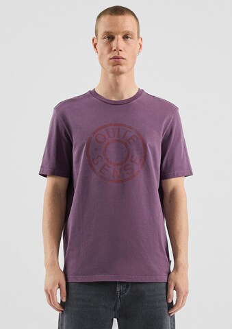 T-Shirt QS en violet : devant
