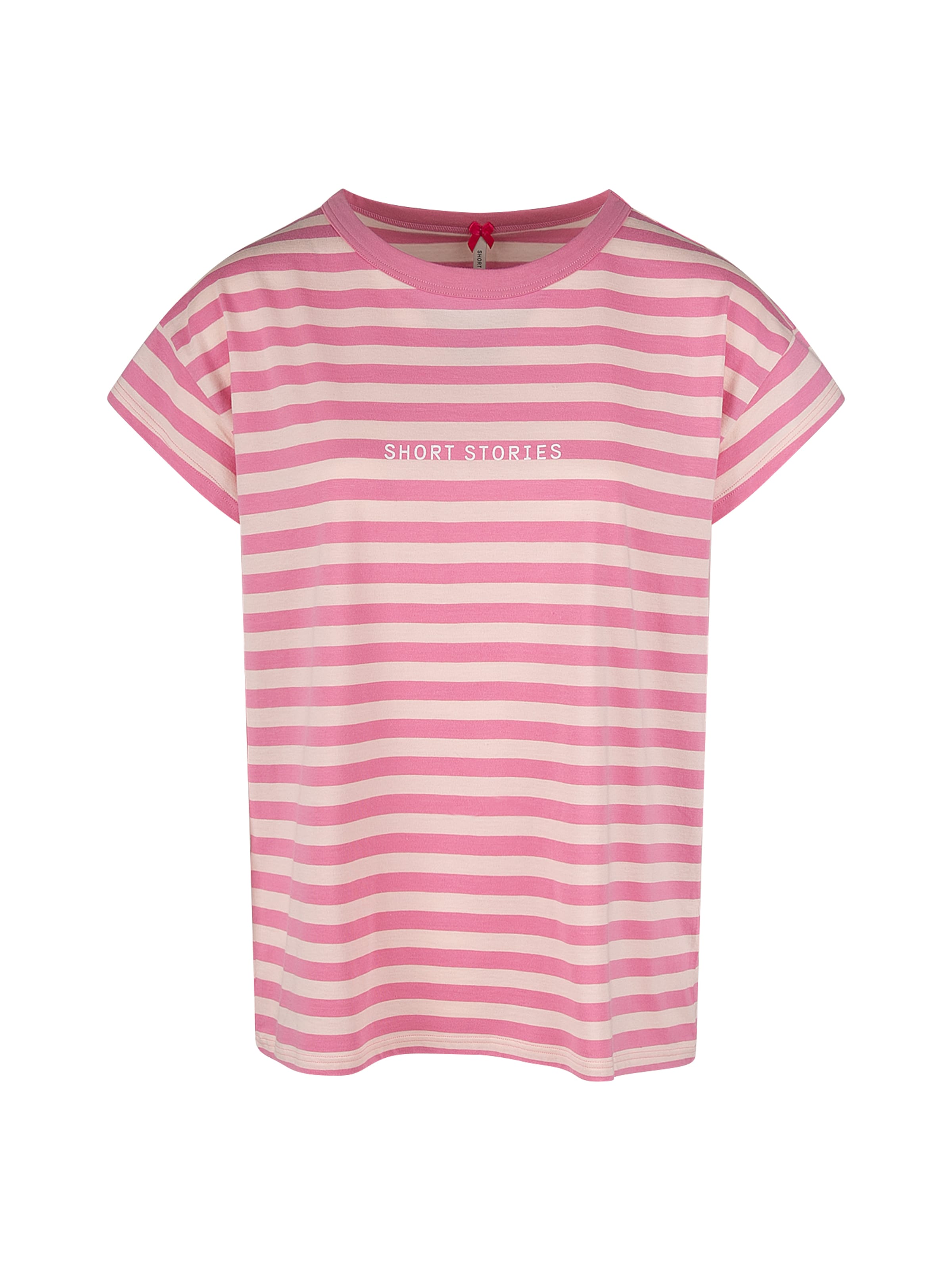 Sanetta Pajama Shirt in Pink: front