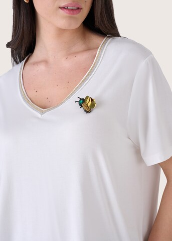 T-Shirt 'Susy' Camomilla en blanc
