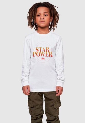 ABSOLUTE CULT Shirt 'Captain Marvel - Star Power' in White: front