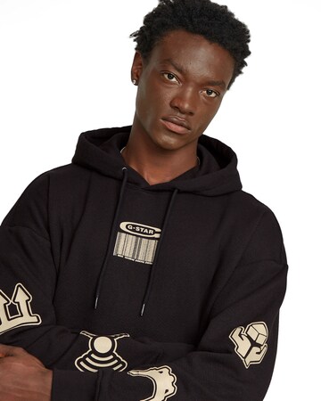 G-STAR Sweats 'multi logo' in Schwarz