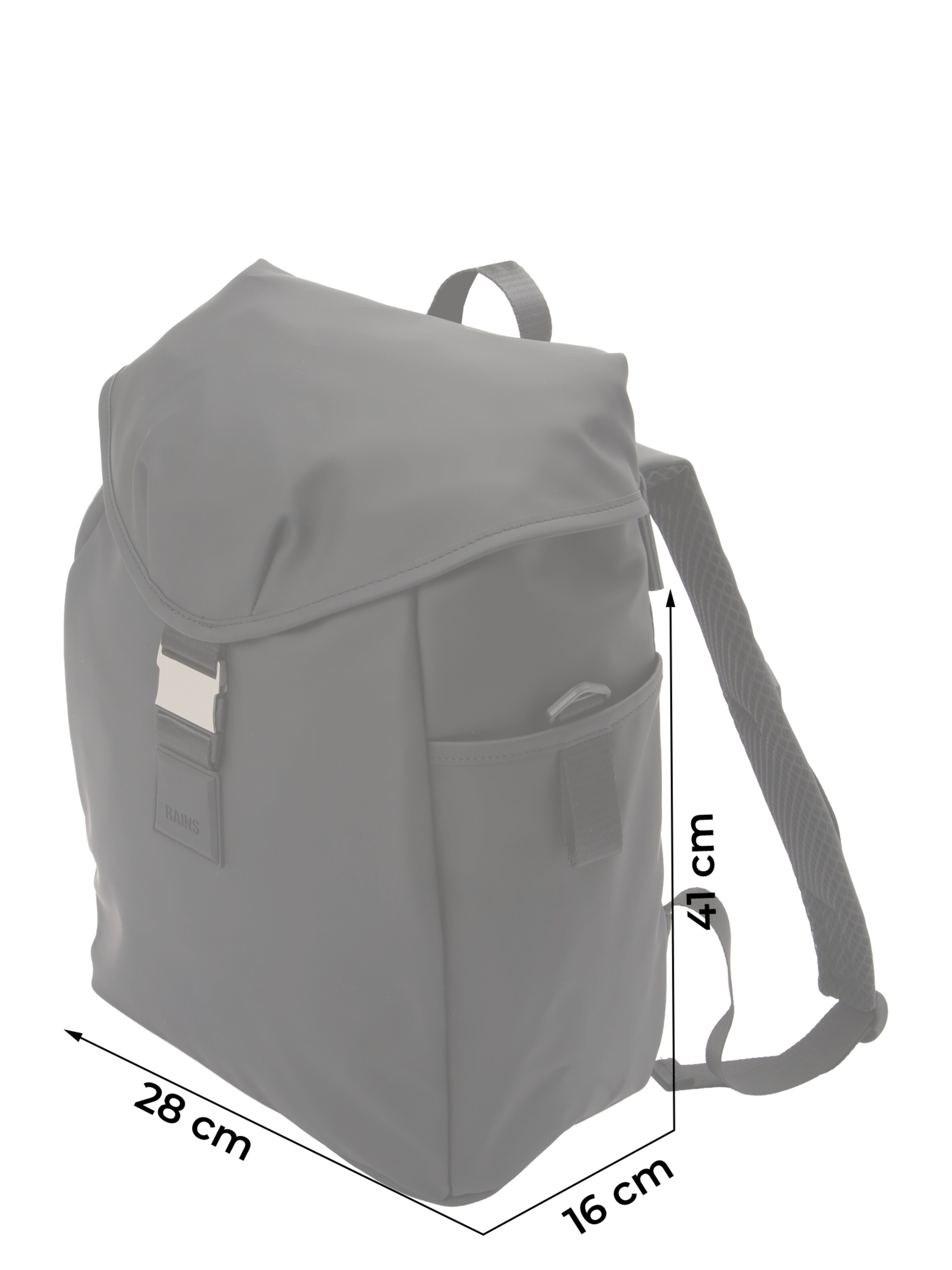 RAINS Batoh 'Valera' - Čierna